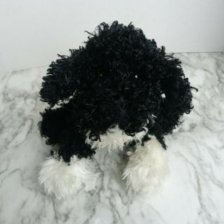 Webkinz Portuguese Water Dog Plush Black White Stuffed No Code Ganz Euc