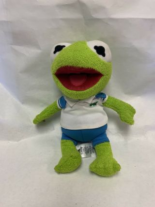 Disney Store Muppet Babies Kermit The Frog Stuffed Animal Plush 13” Christmas