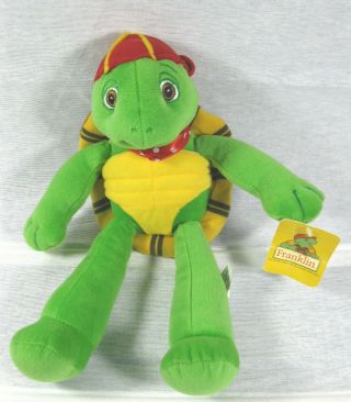 2001 Franklin Turtle 13 " Plush Stuffed Animal Toy Connection W/tags