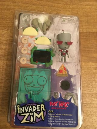 Invader Zim Action Figure Gir Hot Topic Exclusive Doom Palisades Toys Mip