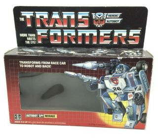 Vintage 1984 - Transformers Generation 1 G1 - Autobot Spy Mirage Box Only