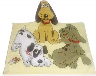 Vintage 1985 Pound Puppies Double Sided Pillow Case 28 " X 19 " Tonka Corporation