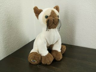 Ganz Webkins Plush Siamese Cat 8 " Stuffed Animal Toy No Code