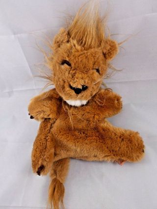 Dakin Lion Plush Hand Puppet 10 " 1980 Stuffed Animal Toy