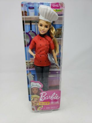 Barbie Careers Chef Doll W/ Blonde Hair & Frying Pan You Can