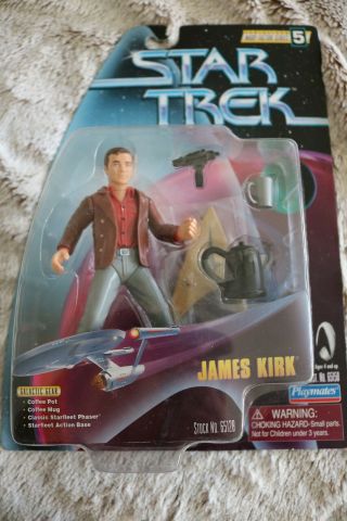 Star Trek Captain James Kirk Playmates 1998 Warp Factor Series 5 Action Figure