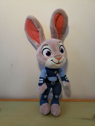 Tomy Zootopia Police Officer Judy Hopps Plush Rabbit Bunny Toy Doll - 13.  5 " Tall