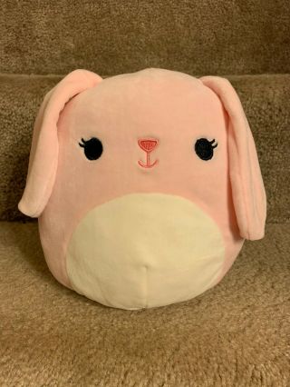 Squishmallow 8 " Bop Pink Bunny Rabbit Easter,  Tag