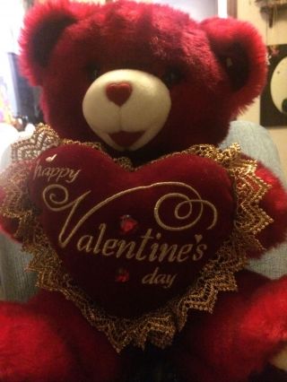 Dan Dee Red 20 " Plush Sweetheart Teddy Bear Happy Valentine 