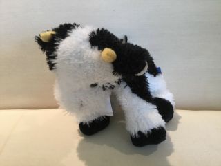 Shining Stars Cow Stuffed Animal Plush Black White Horns Russ