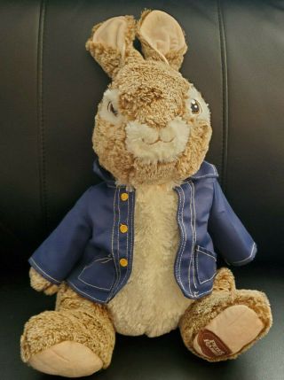 Dan Dee Soft Peter Rabbit Movie Bunny Rabbit In Blue Jacket Plush - 18 "