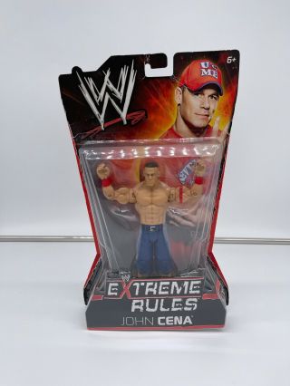 Extreme Rules John Cena - 2011 Mattel Action Figure - Wwe Wwf Wcw Ecw - Nib Nrfb