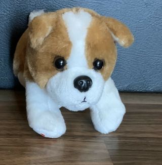 Build A Bear Small Frys Plush Dog W/ Red Bandana Brown And White