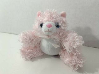 Club Libby Lu Small Mini Plush Pink White Kitten Kitty Cat Stuffed Toy Blue Eyes