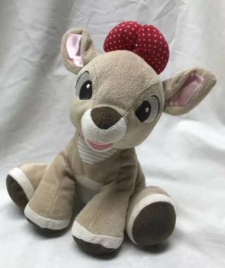 Clarice Rudolph The Red - Nosed Reindeer 9 Inch Crinkle Ears Soft Plush Baby Toy