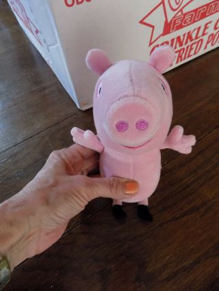 Abd Happy Soft Stuffed Oinking Sound Peppa Pig Plush Toy Pink 8 " Doll 2003 Cute