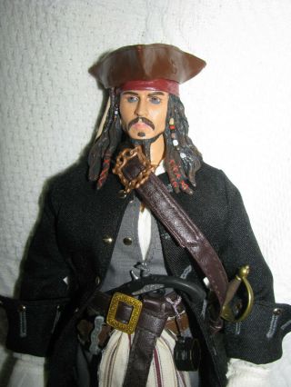 1/6th Scale Captain Jack Sparrow,  Pirates of the Caribbean Johnny Depp Figure 2