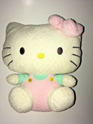Ty Sanrio White And Pink Hello Kitty 8 " Plush Stuffed Animal