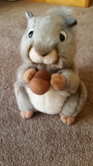 Miyoni By Aurora Squirrel Gray Plush Stuffed Animal 8 "