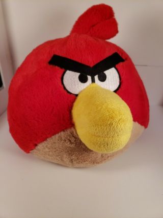 Angry Birds Movie Red Bird Stuffed Plush Animal Toy Large 10 " Deluxe Licensed