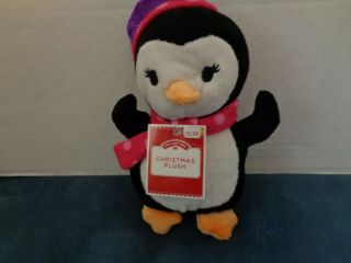 Dan Dee Collectors Choice Winter Christmas Plush Penguin Animal Scarf Hat