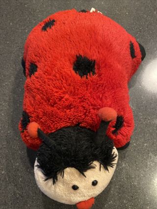 Pillow Pets Ladybug 12” by 10” Red & Black Lady Bug Pillow Pet Plush Stuffed Toy 2