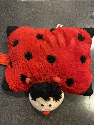 Pillow Pets Ladybug 12” by 10” Red & Black Lady Bug Pillow Pet Plush Stuffed Toy 3