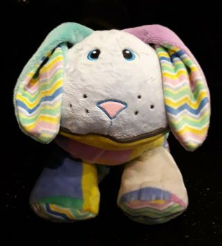 Stuffies Patches Bunny Rabbit Plush Stuffed Animal Toy W/ Hidden Pouch Pockets