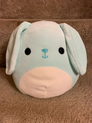 Squishmallow 8 " Buttons Blue Bunny Rabbit Easter,  Tag
