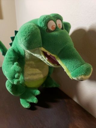 Disney Store Peter Pan Tick Tock Crocodile Stuffed Animal Plush Soft Toy Hook