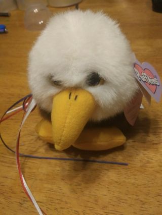 Puffkins Baldwin The Eagle Plush 1998 Patriotic Bird With Hangtag