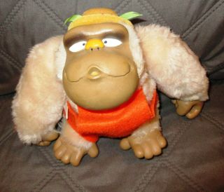 Vintage 1980 Dan Dee Imports Gorilla Ape Plush Stuffed Toy Plastic Face & Feet