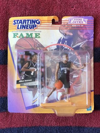 1998 Starting Lineup Allen Iverson Georgetown Basketball Action Figure Rooki
