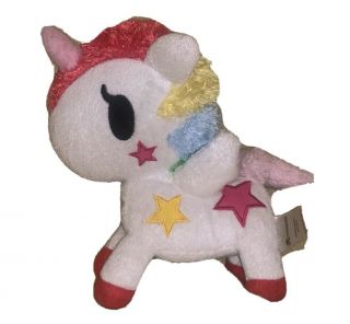 Tokidoki Stellina Unicorno White Rainbow Plush Unicorn Pegasus Alacorn 8 "