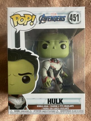 Hulk Funko Pop Vinyl Figure 451 Marvel Avengers Team Suit