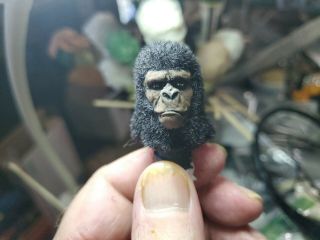 2 Custom Mego Compatible Planet Of The Apes Soldier Ape 8 Inch Scale Heads