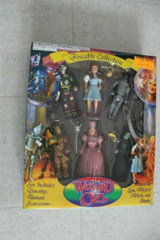 The Wizard Of Oz (6) Poseable Figures 1994 In The Box