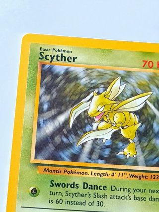 Scyther 26/64 Rare Non Holo Pokemon Card,  WOTC Jungle 1999 Vintage 2
