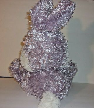 Dan Dee Lavender White Bunny Rabbit Striped Easter Basket Plush Toy 17 