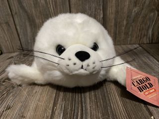 Fiesta White Baby Harp Seal Pup Plush Stuffed Animal Toy 14 " Item 7421