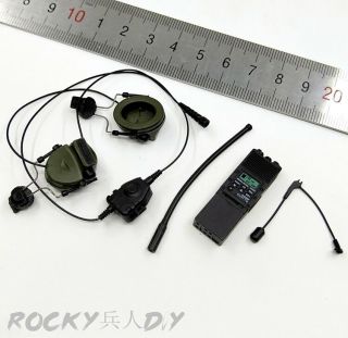 Radio & Headset For Mt - M012 Us Navy Special Forces Seal Team 1/6 Scale