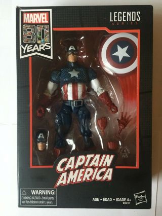 Marvel Legends Captain America 80th Anniversary Walmart Exclusive 6 " 1:12