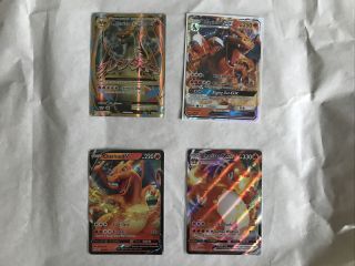 M Charizard Ex,  Vmax,  V,  And Gx Sleeved Repack 20 Card Booster Packs Read Desc