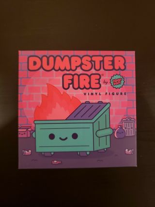 Dumpster Fire Glow In The Dark Vinyl Figure Fye Exclusive Le 300