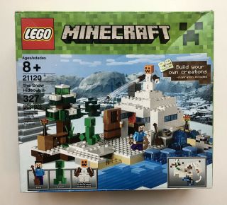 Lego Minecraft The Snow Hideout 21120 - & - Minor Shelf Wear On Box