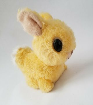 Vintage 1977 Animal Fair Minilop Bunny Rabbit Yellow Plush Big Eyes