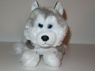 Peek A Boo Toys Husky Puppy Dog Plush Stuffed Animal Wolf Grey White Toy 15 " Euc