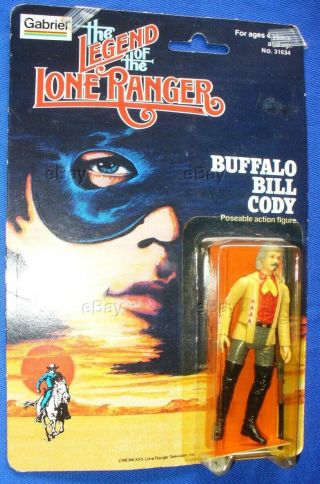 Gabriel Legend Of The Lone Ranger Action Figure Buffalo Bill Cody Moc 1980 Toy
