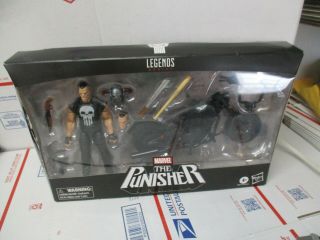 Hasbro Marvel Legends Series The Punisher W/motorcycle & 6 " Figure Set