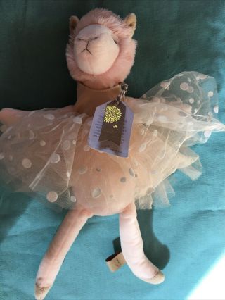 Debi Lilly Emma Llama Tutu Ballerina Girl Plush Stuff 13 " Soft Toy Doll With Tag